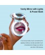 3000mAh Portable Charger Power-Bank 3X Magnifying Makeup Vanity Mirror with Lights Led Compact Mirror