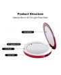 3000mAh Portable Charger Power-Bank 3X Magnifying Makeup Vanity Mirror with Lights Led Compact Mirror