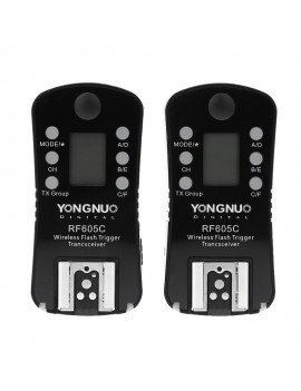 YONGNUO RF605C Wireless Flash Trigger & Shutter Release 16 Channels for Canon Cameras