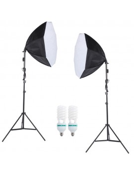 Professional Photography Photo Lighting Kit Set with 5500K 135W Daylight Studio Bulb Light Stand Octagon Softbox