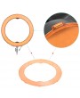 Orange Flash Speedlite Light Kit Color Filter for Andoer LA-650B LA-650D FA-75D FA-75C for Neewer 600W 5500K Ring Flash Light