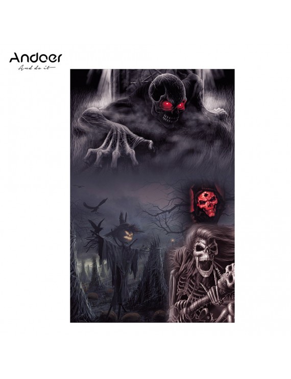 Andoer Halloween Style 1.5*2.1meters / 5*7feet Foldable Vinyl Photography Backdrop Background