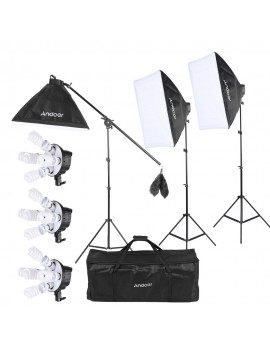 Andoer Studio Photo Video Softbox Lighting Kit Photo Equipment