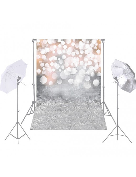 Andoer 1.5 * 2.1m/5 * 7ft Photography Background Glitter Light Bokeh Spot Backdrop Digital Printed Photo Studio Props
