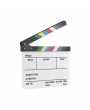 Professional Acrylic Clapboard Dry Erase TV Film Movie Director Cut Action Scene Clapper Board Slate With Marker Pen Eraser