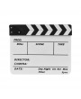 Dry Erase Acrylic Director Film Clapboard Movie TV Cut Action Scene Clapper Board Slate with Marker Pen, Color Stick, White