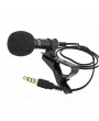Portable Professional Grade Lavalier Microphone 3.5mm Jack Hands-free Omnidirectional Mic Easy Clip-on Perfect for Recording Live