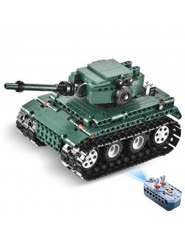 DOUBLE E 313PCS 2.4G Remote Control Tank Building Blocks Bricks Compatible Technic Assemble RC Toy