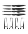 2 Pairs Drone Propeller Quick Release Folding Propellers 4 Propeller Guard Protective Frame Set for SG901 SG907 RC Drone RC Quadcopter Spare Parts