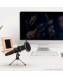 Mini Desktop Microphone Stand + Shock Mount Mic Holder + Pop Filter Kit