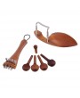Natural Jujube Wood 4/4 Violin Parts Accessories Set