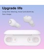 TWS Q1 Stereo Wireless Headphones Mini Smart Bluetooth 5.0 In-Ear Headset with Mic Handsfree Earbuds Compatible with iOS Android