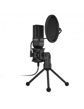 Yanmai SF-777 Desktop USB Microphone Condenser Microphone with Folding Stand Tripod P-o-p Filter for PC Video Recording