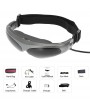 922A Head-Mounted Display FPV Glasses 80 Inches Virtual Wide Screen Smart Video Glasses AV Input for Blu-ray DVD Player Drones MP5 PS3 XBOX TV Other Digital Devices with AV Output Black US Plug