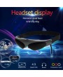 922A Head-Mounted Display FPV Glasses 80 Inches Virtual Wide Screen Smart Video Glasses AV Input for Blu-ray DVD Player Drones MP5 PS3 XBOX TV Other Digital Devices with AV Output Black US Plug