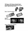 Head-Mounted Google Cardboard Version 3D VR Glasses Virtual Reality DIY 3D VR Video Movie Game   Glasses  for  4.5 - 5.7