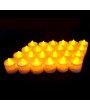 24pcs Simulation Flameless Tea Candles LED Candle Lights for Wedding Anniversary