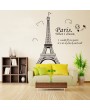 Romantic Paris Eiffel Tower Beautiful View of France DIY Wall Wallpaper Stickers Art Decor Mural Room Decal