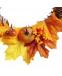 Artificial Wreath Garland Natural Halloween Pumpkins Shape Artificial Plants