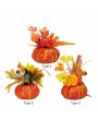 Halloween Pumpkin Decorations Artificial Lifelike Maple Leaf