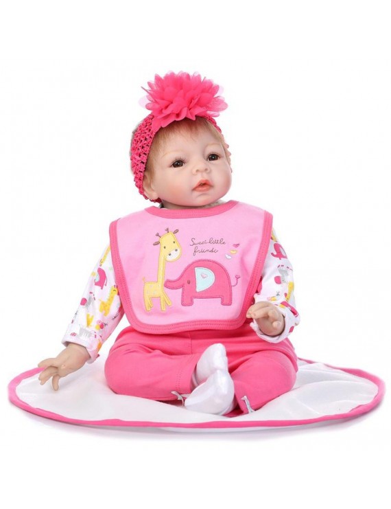 22in Reborn Baby Rebirth Doll Kids Gift Cloth Material Body