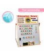 Magnetic Wooden Double Side Drawing Writing Board With Stand Puzzle Game Toy Set