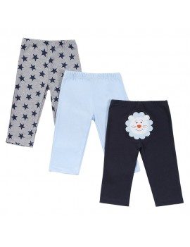3Pcs Baby Pants Set 100% Cotton Unisex For Newborn Baby Infant 0-3M