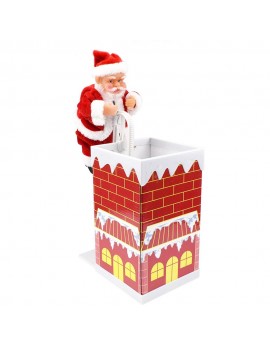 Santa Claus Climb Chimney And Sing Christmas Songs