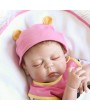 22inch 55cm Reborn Baby Doll Girl Full Silicone Sleeping Doll Baby Bath Toy With Clothes Lifelike Cute Gifts Toy