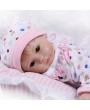 40cm Reborn Baby Doll Bath Toy Silicone Body Eyes Open With Clothes Lifelike Cute Gifts Toy