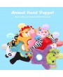Baby Animals Hand Puppet Plush Rattles Bell Magic Mirror Soft Finger Toys For Early education Lion