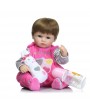 16inch 41cm Silicone PP Filling Reborn Toddler Baby Doll Girl Body Boneca With Clothes Blue Eyes Lifelike Cute Gifts Toy