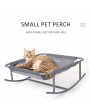 Small Pet Rocking Chair Bed Polyester Breathable Net Bed Steel Feet Rocking Bed Perch for Cats Dogs