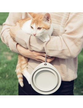 Xiaomi Silicone Foldable Pet Food Water Bowl Collapsible Silicone Pets Bowl Food Water Feeding BPA Free Foldable Travel Cup for Dogs Cat Drop Shipping Outfit Portable Dish