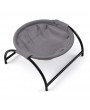 Small Pet Elevated Bed Cat Raised Portable Bed Polyester Breathable Net Pad Steel Feet Perch