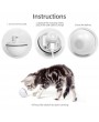 Electric Interactive Cat Toy Ball Rolling Ball for Kitten Cats Exercise Chase LED Light  USB Rechargeable Steering Automatically