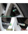 4PCS car auto tire pressure monitor tire gage alert sensor indicator valve caps
