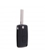 Flip Remote Key case shell for PEUGEOT 207 307 307S 308 407 607 With 2 Buttons