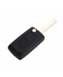 Flip Remote Key case shell for PEUGEOT 207 307 307S 308 407 607 With 2 Buttons