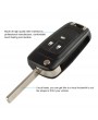 3 Button Folding Flip Key Shell Case Remote Key Cover Replacement with Uncut Blade for Vauxhall OPEL ASTRA ZAFIRA
