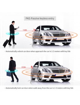 PKE Car Anti-theft Alarm Keyless Entry System Push Button Remote Start