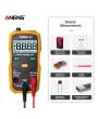 Digital Multimeter Portable Multimeter 4000 Counts Measure AC/DC Voltage Current Resistance Capacitance True RMS Frequency Continuity NCV Mode LED Display High Accuracy Handheld Mini Universal Meter with Flashlight Yellow