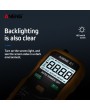 Digital Multimeter Portable Multimeter 4000 Counts Measure AC/DC Voltage Current Resistance Capacitance True RMS Frequency Continuity NCV Mode LED Display High Accuracy Handheld Mini Universal Meter with Flashlight Yellow