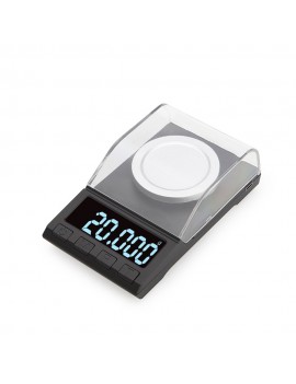 Portable Digital Scale Gold Jewelry Scale Powder Scale Mini Pocket Electronic Scale Professional Digital Milligram Scale High Precision 20g*0.001g DH-8068