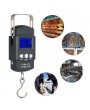 Pocket Scale Backlit LCD Screen Weighing Scale Portable Electronic Balance Digital Fish Hook Hanging Scale Fishing Scale with Measuring Tape Ruler Mini Luggage Scale for Fishing Postal Kitchen