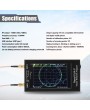 NanoVNA-F Portable Handheld Vector Network Analyzer SWR Meter 50KHz-1000MHz 4.3 Inch IPS TFT Digital Display Touching Screen Shortwave MF HF VHF Antenna Analyzer