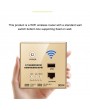 300Mbps Power AP Relay Intelligent Wireless WIFI Repeater Extender Wall Embedded 2.4GHz Router Panel with USB Socket