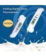 Fodable Food Thermometer -50~300°C LCD Digital Food Temperature Gauge Pyrometer Sensing Probe Folding Probe Meat Thermometer for Kitchen BBQ Steak Barbecue