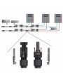 5 Pairs MC4 Portable Waterproof Male/Female Pin Connector Photovoltaic Module Solar Panel Connector