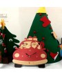 Christmas Day Wooden Clock Wall Clock Santa Claus Deer Home Decoration Cartoon（No battery）